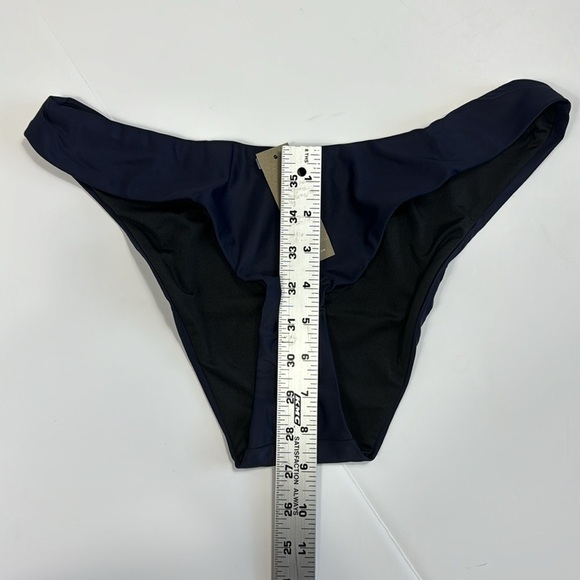 J. Crew Bikini Bottom Women's M Navy Curved Waist Cheeky New BC125 7844 - Picture 6 of 13